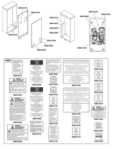 Decals Group - Ats Warning Diagram and Parts List for 071273-00  Briggs and Stratton Generator